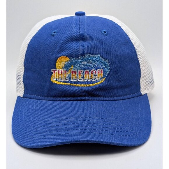 VTG Vintage THE BEACH Water Park Cincinnati Ohio Hat Strap Back Mesh Trucker Y2K - Picture 2 of 5